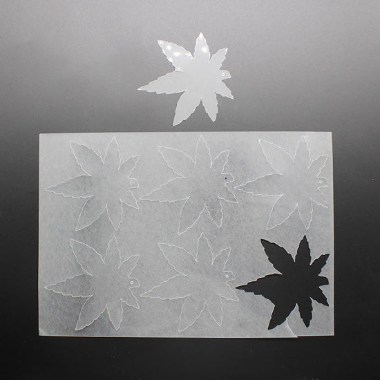 Bild von Schrumpffolie Transparent Ahornblatt Druckbar 29cm x 20cm, 2 Blätter