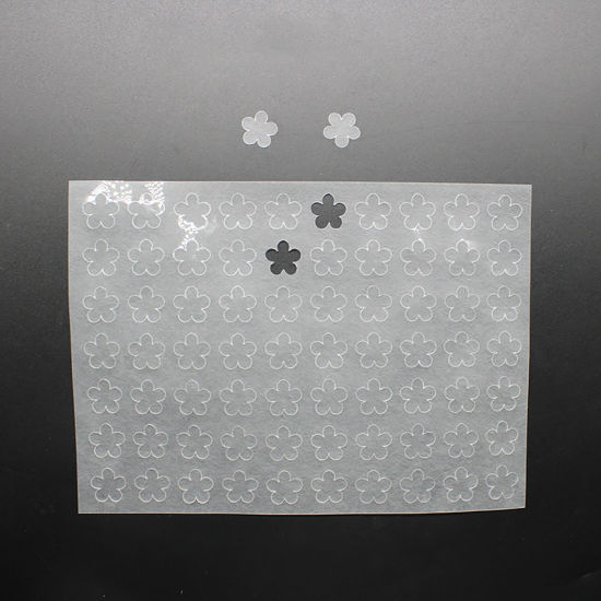 Bild von Schrumpffolie Transparent Pflaumenblüte Druckbar 20cm x 14.5cm, 2 Sets ( 2 Stück/Set)