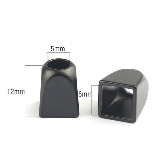 Picture of Zinc Based Alloy Geometric Black 10mm, 10 PCs