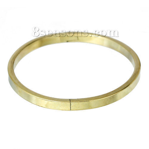 Picture of Brass Bangles Round Brass Tone Blank 19.8cm(7 6/8") long, 2 PCs                                                                                                                                                                                               