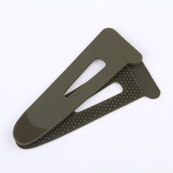 Picture of PVC Clothes Cuffs Self Adhesive Hook & Loop Fastening Holder Army Green 30mm, 1 Set