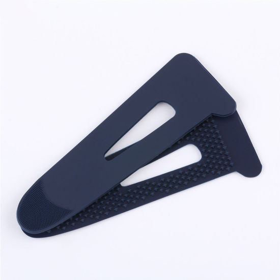 Picture of PVC Clothes Cuffs Self Adhesive Hook & Loop Fastening Holder Dark Blue 30mm, 1 Set