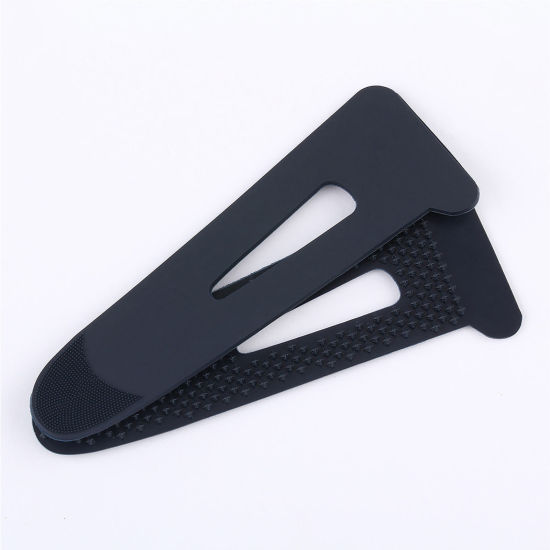 Picture of PVC Clothes Cuffs Self Adhesive Hook & Loop Fastening Holder Navy Blue 30mm, 1 Set