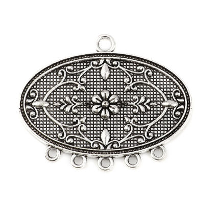 Connecteurs de Bijoux en Alliage de Zinc Demi Lune bronze 46mm x 29mm