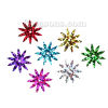 Picture of PVC Sequins Paillettes Christmas Sunflower At Random Mixed 18mm( 6/8") x 17mm( 5/8") , 100 Grams (Approx 2220 PCs/Packet)