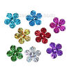 Picture of PVC Sequins Paillettes Christmas Flower At Random Mixed 19mm( 6/8") x 18mm( 6/8") , 100 Grams (Approx 1425 PCs/Packet)
