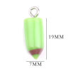 Picture of Resin College Jewelry Charms Pencil At Random Color Mixed 19mm x 7mm, 1 Packet ( 10 PCs/Packet)