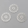 Picture of Zinc Based Alloy Connectors Round Silver Plated Filigree 39mm x 39mm, 5 PCs