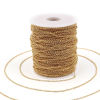 Imagen de Latón Cable Cadena Cruz Oro Real Chapado 2x2mm, 1 M