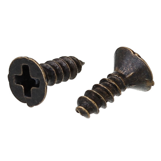 Bild von Eisen(Legierung) Element Perlen Bronzefarbe 8mm x 5mm, 500 Stücke