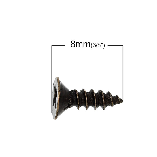 Bild von Eisen(Legierung) Element Perlen Bronzefarbe 8mm x 5mm, 500 Stücke