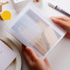 Imagen de Translucent - A6 40 Pages Large-Capacity Pocket Storage Photo Album For Sticker Card Bill Invoice Collection 12.8x16.2cm, 1 Copy