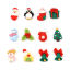 Picture of Resin Embellishments Christmas Santa Claus At Random Color Bell Pattern 26mm x 17mm - 21mm x 19mm, 10 PCs