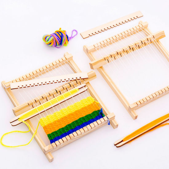 DoreenBeads. Plastic Knitting Needle Gauge Tool Rectangle White & Blue 16cm  x 4cm, 10 Bundles