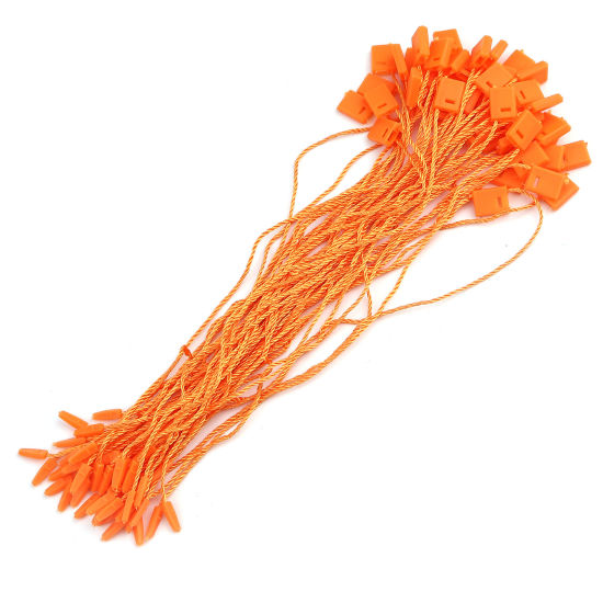 Bild von Polyester-Etikettenkordel Orange 18,2cm , 200 Stück