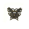 Picture of Antique Bronze - Zinc Based Alloy Cabinet Box Lock Catch Latches Butterfly DIY Accessories 5x4.3cm, 2 PCs