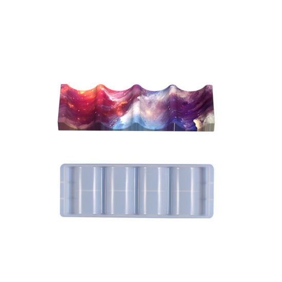 Immagine di Silicone Muffa della Resina per Gioielli Rendendo Bianco 31.5cm x 11cm, 1 Pz