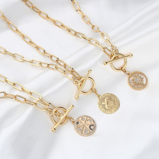 Image de 1 Pièce Collier à Pendentif Chaîne de Trombone Bijoux d'Océan en Laiton Placage Sous Vide Écologique Simple & Décontracté Plaqué Or Véritable 18K Tortue de Mer Pour Femmes Fête 57cm long