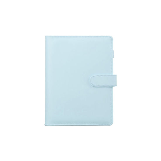 Image de Lake Blue - Reliure de couverture en PU pour cahier à boucle magnétique A5 sans papier à lettres intérieur, 1 copie