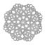 Picture of 304 Stainless Steel Filigree Stamping Embellishments Findings, Flower Silver Tone, Flower Hollow Carved 5.5cm(2 1/8") x 5.5cm(2 1/8"), 10 PCs