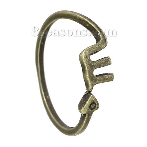Image de Bagues de Nouvelle Tendance Ajustable en Alliage de Zinc Bronze Antique, Constellation Scorpion , Réglable Taille de Bague: 16.3mm, 1 Pièce