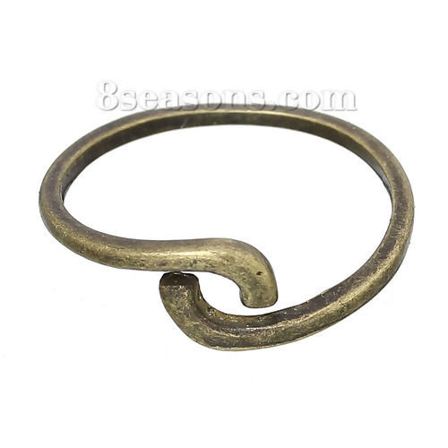 Bild von Zinklegierung Modisch Einstellbar Ring Bronzefarbe Sternbild Zwillinge Verstellbar (US Größe: ) 17.1mm 1 Stück