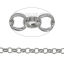 Immagine di Lega di Ferro Collegamenti Tondo Rollo Catena Accessori Tono Argento 8mmDia., 2 M