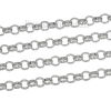 Picture of Iron Based Alloy Rolo Chain Findings Silver Tone 8mm(3/8") Dia, 2 M