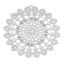 Immagine di Acciaio Inossidabile Charm Ciondoli Tondo Tono Argento Fiore Scolpito Filigrana 45mm x 44mm , 10 Pz