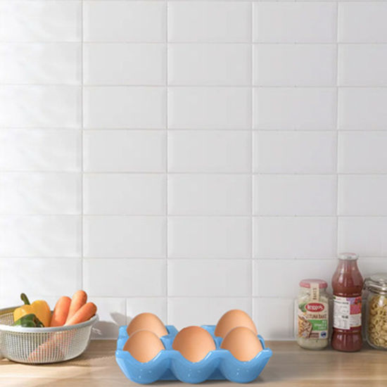 Picture of Silicone Resin Mold For Jewelry Making Egg Grid Storage Ornaments White 14.5cm x 10cm, 1 Piece