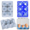 Picture of Silicone Resin Mold For Jewelry Making Egg Grid Storage Ornaments White 14.5cm x 10cm, 1 Piece