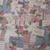 Picture of Cotton & Linen Fabric Multicolor Flower Pattern 155cm(61") x 100cm(39 3/8"), 1 M