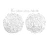 Picture of Twist Wire Ball Beads Silver Plated Hollow About 12mm Dia, 20 PCs