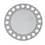 Immagine di Acciaio Inossidabile Cabochon per Abbellimento Tondo Tono Argento Filigrana Cuore Disegno 3.8cm Dia, 10 Pz