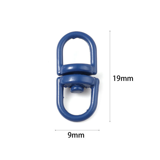 Image de Porte-Clés en Alliage de Zinc Couleur au Hasard Symbole"Infini" 19mm x 9mm, 30 Pcs