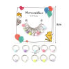 Picture of (doreenbox)Zinc Based Alloy Knitting Stitch Markers Circle Ring At Random Mixed 16mm x 14mm, 1 Set ( 10 PCs/Set)