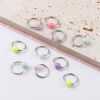 Picture of (doreenbox)Zinc Based Alloy Knitting Stitch Markers Circle Ring At Random Mixed 16mm x 14mm, 1 Set ( 10 PCs/Set)