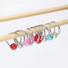 Picture of (doreenbox)Zinc Based Alloy Knitting Stitch Markers Circle Ring At Random Mixed Pearlized 16mm x 14mm, 1 Set ( 10 PCs/Set)