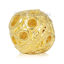 Picture of Brass Spacer Beads For DIY Jewelry Making 18K Gold Color Ball Circle Hollow 9mm Dia., Hole: Approx 2.3mm, 5 PCs