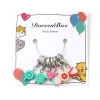 Imagen de Aleación de Zinc & Arcilla del Polímero Knitting Stitch Markers Fruta Al Azar 32mm, 1 Juego ( 6Unidades/Juego)