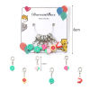 Imagen de Aleación de Zinc & Arcilla del Polímero Knitting Stitch Markers Fruta Al Azar 32mm, 1 Juego ( 6Unidades/Juego)
