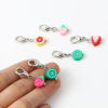 Imagen de Aleación de Zinc & Arcilla del Polímero Knitting Stitch Markers Fruta Al Azar 32mm, 1 Juego ( 6Unidades/Juego)