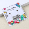Imagen de Aleación de Zinc & Arcilla del Polímero Knitting Stitch Markers Fruta Al Azar 32mm, 1 Juego ( 6Unidades/Juego)