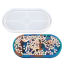 Image de Moule en Silicone Sous-verres Ovale Blanc 18cm x 9.5cm, 1 Pièce