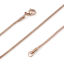 Picture of 1 Piece Vacuum Plating 304 Stainless Steel Snake Chain Necklace For DIY Jewelry Making Rose Gold 50.5cm(19 7/8") long
