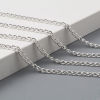 Bild von Messing + Legierung Panzerkette Kette Versilbert 5x3mm, 10 Meter