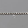 Bild von Messing + Legierung Panzerkette Kette Versilbert 5x3mm, 10 Meter
