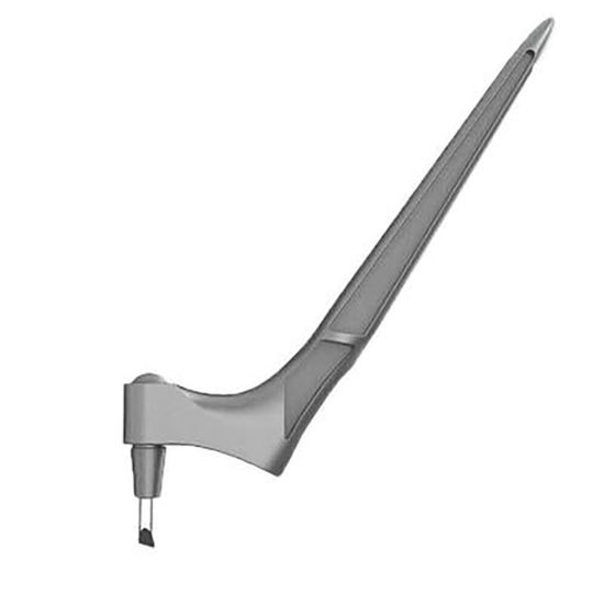 Image de Couteau de Sculpture en Acier Inoxydable+Plastique Gris 17.8cm, 1 Poignée