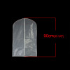 Picture of PEVA Clothes Dust Cover Storage Organizer Clear Transparent 90cm(35 3/8") x 60cm(23 5/8") , 1 Piece