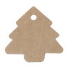 Bild von Papier Label Weihnachtsbaum Kaffeebraun 54mm x 54mm, 50 Blätter